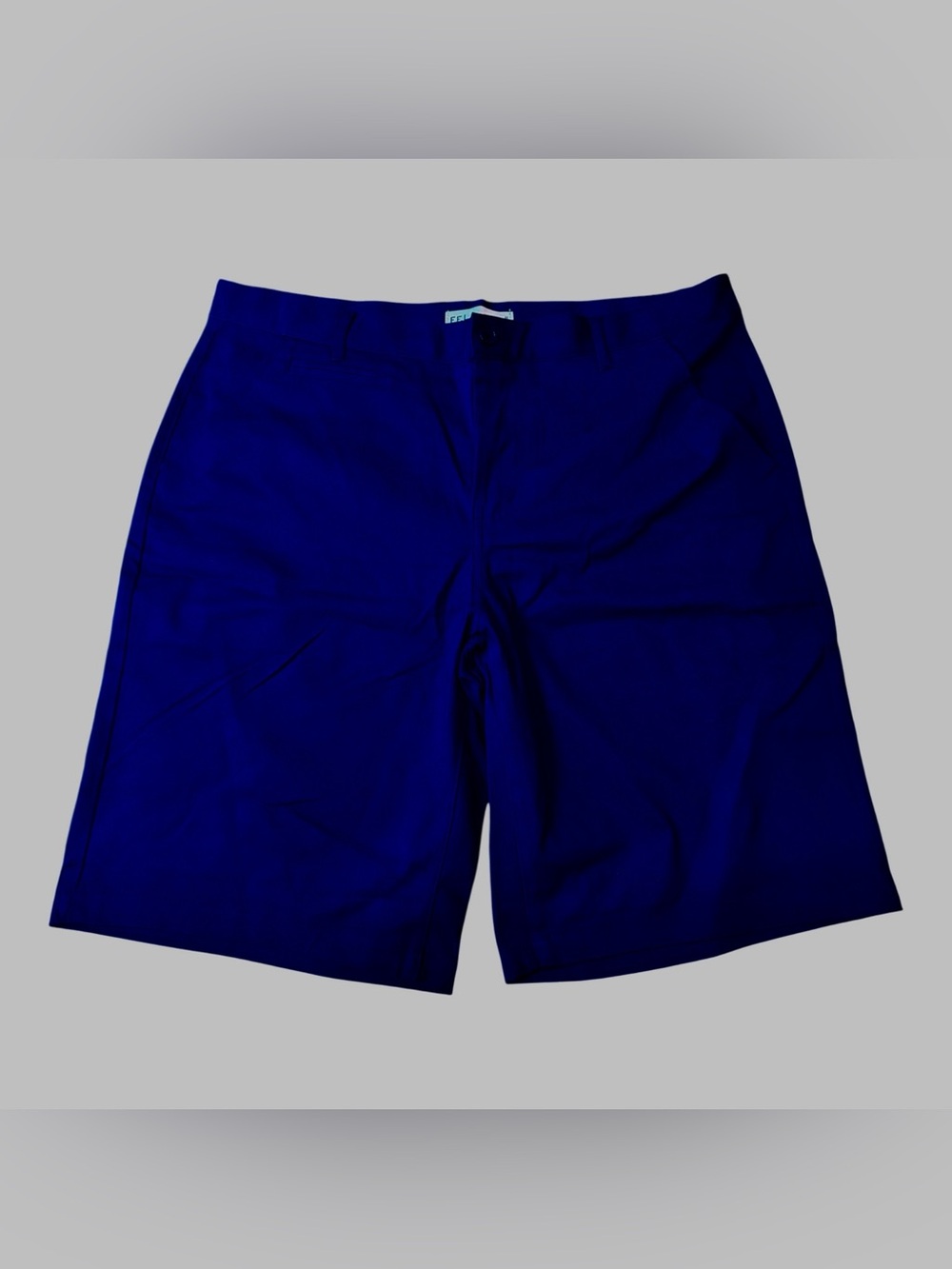 Classic Preppy FF.LA Navy Chino Shorts Menโs Size 36 Flat Front